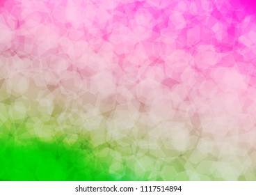 Light Pink, Green vector abstract mosaic template. A vague abstract illustration with gradient. A completely new design for your business.