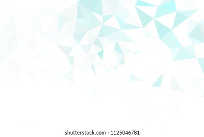 Light Pink, Green vector abstract mosaic backdrop. Creative illustration in halftone style with triangles. Triangular pattern for your design.