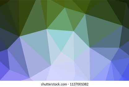Light Pink, Green vector abstract polygonal template. Elegant bright polygonal illustration with gradient. Pattern for a brand book's backdrop.