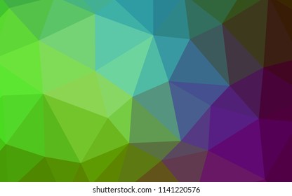 Light Pink, Green vector abstract polygonal background. Colorful illustration in polygonal style with gradient. Brand new style for your business design.