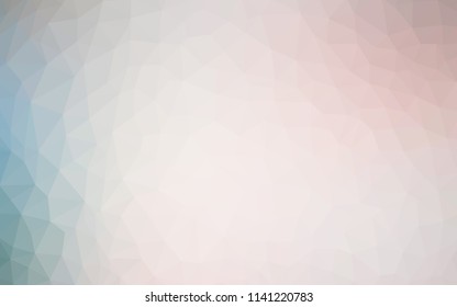 Light Pink, Green vector abstract polygonal background. A sample with polygonal shapes. Textured pattern for your backgrounds.