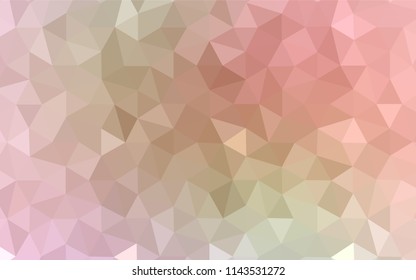 Light Pink, Green vector abstract polygonal background. Colorful abstract illustration with triangles. Completely new template for your banner.