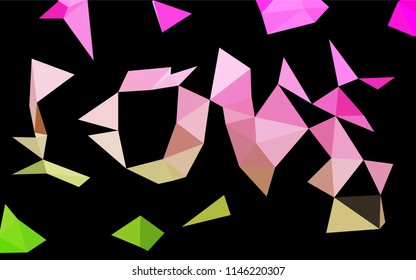 Light Pink, Green vector abstract polygonal texture. Creative geometric illustration in Origami style with gradient. Brand new design for your business.