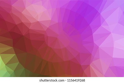 Light Pink, Green vector abstract mosaic background. Creative geometric illustration in Origami style with gradient. The textured pattern can be used for background.