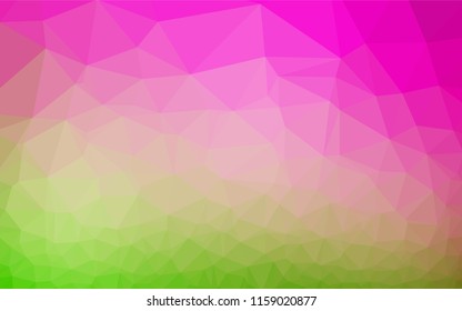 Light Pink, Green vector abstract mosaic background. Brand new colored illustration in blurry style with gradient. The elegant pattern can be used as part of a brand book.
