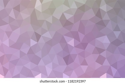 Light Pink, Green vector abstract mosaic backdrop. Colorful illustration in polygonal style with gradient. Pattern for a brand book's backdrop.