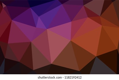 Light Pink, Green vector abstract mosaic backdrop. Triangular geometric sample with gradient.  Best triangular design for your business.