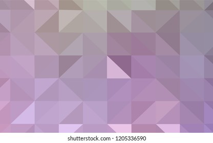 Light Pink, Green vector abstract polygonal background. Colorful illustration in polygonal style with gradient. A completely new design for your leaflet.