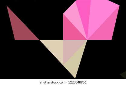Light Pink, Green vector abstract polygonal cover. Shining colored illustration in a Brand new style. Brand new style for your business design.