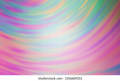 Light Pink, Green vector abstract blurred layout. Glitter abstract illustration with gradient design. Completely new design for your business.