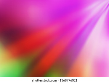 Light Pink, Green vector abstract bright background. Colorful illustration in blurry style with gradient. The background for your creative designs.