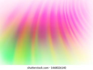 Light Pink, Green vector abstract background. A completely new color illustration in a bokeh style. A completely new template for your design.