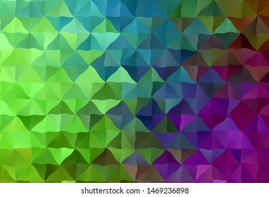 Light Pink, Green vector abstract mosaic pattern. Elegant bright polygonal illustration with gradient. Brand new style for your business design.