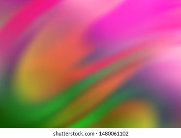 Light Pink, Green vector abstract bokeh pattern. Colorful illustration in blurry style with gradient. The template for backgrounds of cell phones.