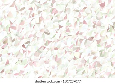 Light Pink, Green vector abstract polygonal background. Shining polygonal illustration, which consist of triangles. Pattern for a brand book's backdrop.