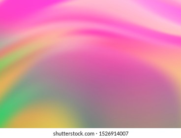 Light Pink, Green vector abstract blurred pattern. A completely new color illustration in a bokeh style. The template can be used for your brand book.