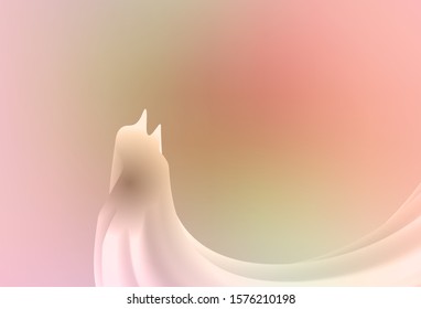 Light Pink, Green vector abstract bright template. Creative illustration in halftone style with gradient. Elegant background for a brand book.