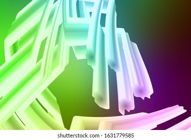 Light Pink, Green vector abstract bright template. Shining colorful illustration in smart style. Smart design for your work.