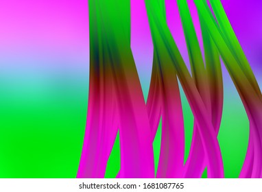 Light Pink, Green vector abstract bright texture. An elegant bright illustration with gradient. Background for a cell phone.