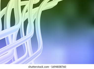 Diseño abstracto de vector verde claro difuminado. Una ilustración de color completamente nueva en un estilo borroso. Fondo para los diseños.