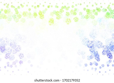 Light Pink, Green vector abstract background with leaves. Modern geometrical abstract illustration with leaves. Textured pattern for websites, banners.