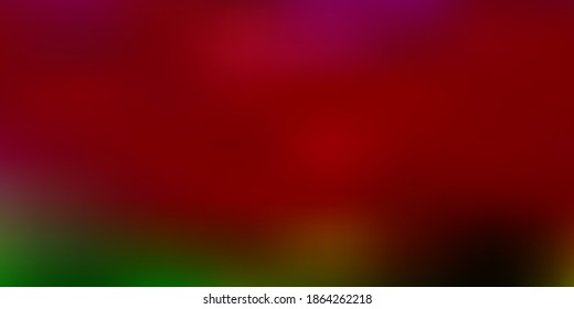 Patrón de desenfoque abstracto del vector verde y rosa claro. Ilustración colorida con gradiente en estilo abstracto. La mejor opción para el diseño.