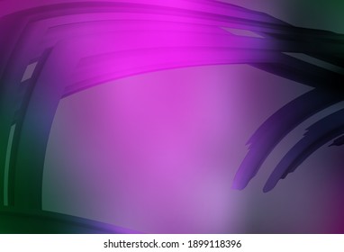 Diseño abstracto del vector verde y rosa claro. Ilustración abstracta colorida con gradiente. Diseño completamente nuevo para su negocio.