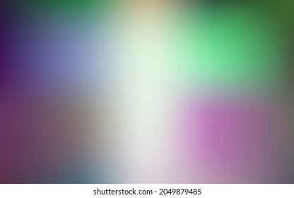 Plantilla de desenfoque abstracto de vector verde y rosa claro. Ilustración de gradiente abstracto borrosa con un estilo sencillo. Fondo de escritorio para tus aplicaciones web.