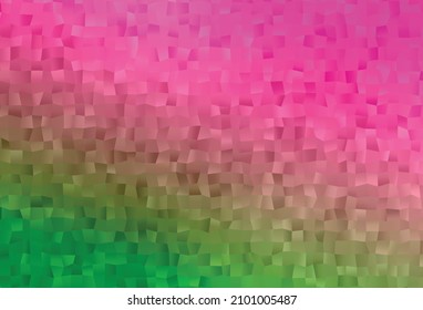 Light Pink, Green vector abstract mosaic pattern. A completely new color illustration in a vague style. Template for your brand book.