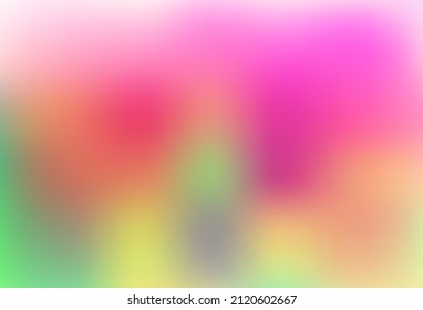 Color rosa claro, vector verde abstracto patrón borroso. Ilustración colorida brillante en un estilo completamente nuevo. Plantilla totalmente nueva para su diseño.