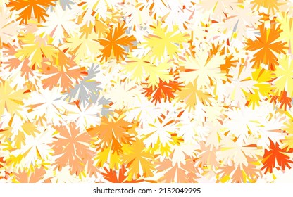 Light Pink, Green vector abstract pattern with trees, branches. Flowers in natural style on white background. New template for your design.