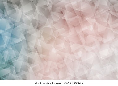 Light Pink, Green vector abstract mosaic backdrop. Creative illustration in halftone style with triangles. Polygonal design for your web site.