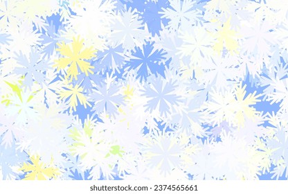 Light Pink, Green vector abstract pattern with flowers. Colorful illustration in doodle style with flowers. Brand new design for your business.