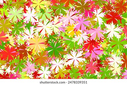 Light Pink, Green vector abstract pattern with trees, branches. Modern abstract illustration with flowers. Doodle design for your web site.