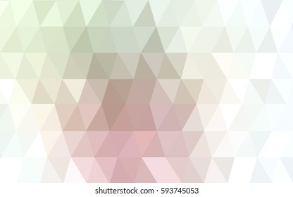 Light Pink, Green vector abstract textured polygonal background. Blurry triangle design. Pattern can be used for background.