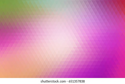 Light Pink, Green vector abstract polygonal template. Modern geometrical abstract illustration with gradient. The template can be used as a background for cell phones.