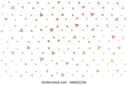 Light Pink, Green vector abstract colorful background, which consist of triangles. Pattern with colored triangles on white background.