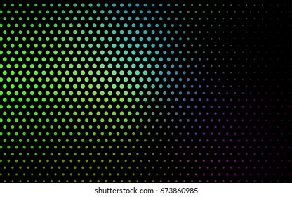 Light Pink, Green vector abstract pattern with circles. Geometry template for your business design. Background with colored spheres.