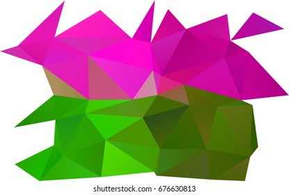 Light Pink, Green vector abstract mosaic template. Brand-new colored illustration in blurry style with gradient. The textured pattern can be used for background.