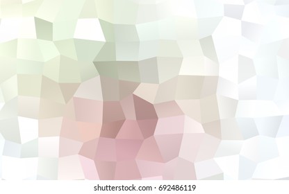 Light Pink, Green vector abstract textured polygonal background. Blurry rectangular design. The pattern with repeating rectangles can be used for background.