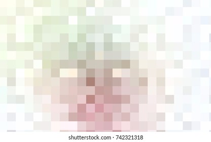 Light Pink, Green vector abstract textured polygonal background. Blurry rectangular design. The pattern with repeating rectangles can be used for background.