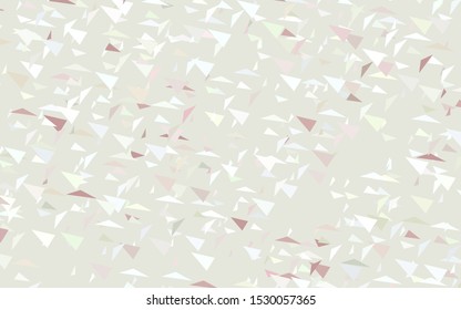 Light Pink, Green vector backdrop with lines, triangles. Modern abstract illustration with colorful triangles. Modern template for landing page.