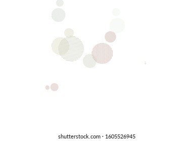 Light Pink, Green vector backdrop with dots. Blurred bubbles on abstract background with colorful gradient. Pattern for beautiful websites.