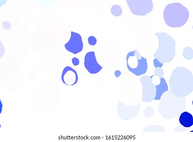 Light Pink, Green vector backdrop with dots. Beautiful colored illustration with blurred circles in nature style. Pattern for futuristic ad, booklets.