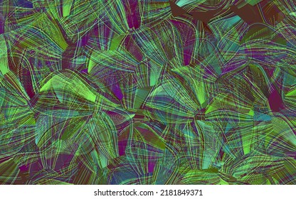 Light Pink, Green vector backdrop with memphis shapes.