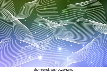 Light Pink, Green vector background with xmas confetti. Modern geometrical abstract illustration with carnival ribbons. Beautiful design for your business advert of anniversary.
