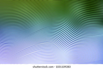 Light Pink, Green vector background with curved lines. Blurred geometric sample with gradient.  A completely new design for your business.