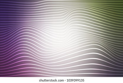 Light Pink, Green vector background with lines. Blurred geometric sample with gradient.  The polygonal design for your web site.