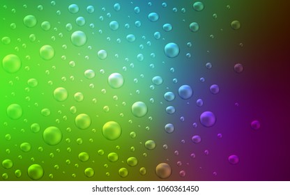 Light Pink, Green vector background with dots. Beautiful colored illustration with blurred circles in nature style. The pattern can be used for beautiful websites.