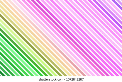 Light Pink, Green vector background with straight lines. Modern geometrical abstract illustration with staves. Smart design for your business advert.